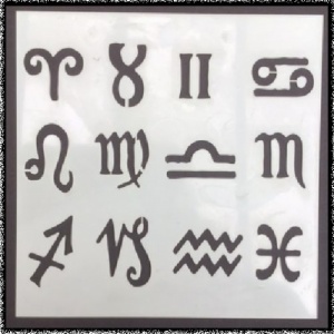 Fiona Randall Stencils: Zodiac Symbols